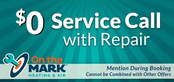 $0 service call with repair - on the mark